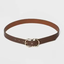 Best Pirce 💯 Women's Double Buckle Belt - A New Day™ Brown 👏 -Outlet New Day Wear Store unnamed file 251