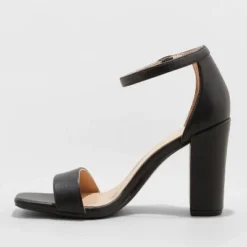 Coupon 🎁 Women's Ema Square Toe Heels - A New Day™ Taupe 🎁