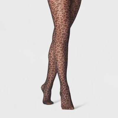 Flash Sale 🛒 Women's Leopard Sheer Tights - A New Day™ Black 👍 4 Flash Sale 🛒 Women's Leopard Sheer Tights - A New Day™ Black 👍 - Image 2