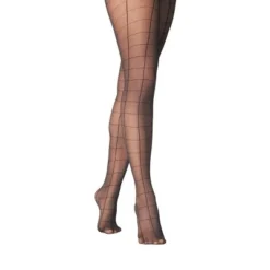 Best Sale 👏 Women's Windowpane Plaid Tights - A New Day Black ✨ -Outlet New Day Wear Store unnamed file 2592