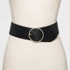 Outlet ✔️ Women's Wide Belt - A New Day™ Black 🧨