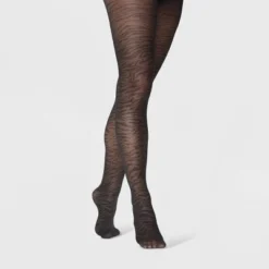 Best reviews of 🎁 Women's Zebra Mesh Tights - A New Day™ Black 😉 -Outlet New Day Wear Store unnamed file 2683