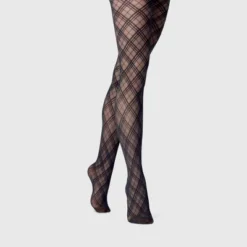 Wholesale 😉 Women's Bias Plaid Tights - A New Day™ Black ✔️ -Outlet New Day Wear Store unnamed file 2707