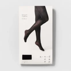 Budget ❤️ Women's 2pk 50D Opaque Tights - A New Day Black 💯