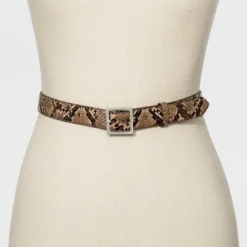 Cheap 🎁 Women's Skinny Exotic Snake Belt - A New Day™ Snake ❤️