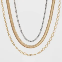 Cheap 🧨 Chain Necklace Set 3pc - A New Day™ Rust 💯 -Outlet New Day Wear Store unnamed file 2855