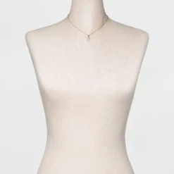 Deals ❤️ 14K Gold Plated Cubic Zirconia Design Pendant Necklace - A New Day™ 🤩