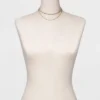 Best Pirce 🎉 Two Row Rhinestone Chain Necklace - A New Day™ Gold 👏