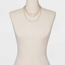 Discount โ Round Flat Snake Chain Necklace - A New Day™ Gold โญ