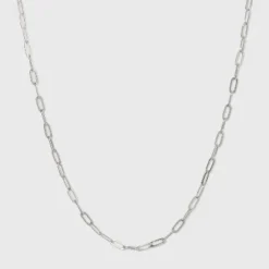 Flash Sale ❤️ 16" Paperclip Chain Necklace - A New Day™ Silver ⌛ -Outlet New Day Wear Store unnamed file 2905