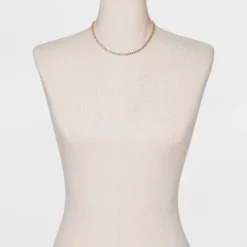 Deals ๐ Crystal Rhinestone Chain Necklace - A New Day™ Gold ๐