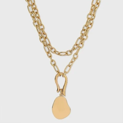 Flash Sale โ Organic Shape Pendant 20" Layered Necklace - A New Day™ Gold ๐ 5 Flash Sale โ Organic Shape Pendant 20" Layered Necklace - A New Day™ Gold ๐ - Image 3