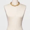 New 🤩 Chunky Oval Open Chain Necklace - A New Day™ Gold 👍 -Outlet New Day Wear Store unnamed file 2939