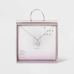 Budget 😀 Crystal Sterling Plated Initial Tag Cut Out Pendant Necklace - A New Day™ Metallic Silver ⭐ 53 Budget 😀 Crystal Sterling Plated Initial Tag Cut Out Pendant Necklace - A New Day™ Metallic Silver ⭐ -Outlet New Day Wear Store unnamed file 2964