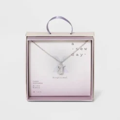 Budget 😀 Crystal Sterling Plated Initial Tag Cut Out Pendant Necklace - A New Day™ Metallic Silver ⭐ 63 Budget 😀 Crystal Sterling Plated Initial Tag Cut Out Pendant Necklace - A New Day™ Metallic Silver ⭐ -Outlet New Day Wear Store unnamed file 2974