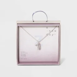 Budget 😀 Crystal Sterling Plated Initial Tag Cut Out Pendant Necklace - A New Day™ Metallic Silver ⭐ 65 Budget 😀 Crystal Sterling Plated Initial Tag Cut Out Pendant Necklace - A New Day™ Metallic Silver ⭐ -Outlet New Day Wear Store unnamed file 2976