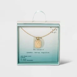 New 🤩 Silver Plated Initial Tag Pendant Necklace - A New Day™ Gold 👍 41 New 🤩 Silver Plated Initial Tag Pendant Necklace - A New Day™ Gold 👍 -Outlet New Day Wear Store unnamed file 2985