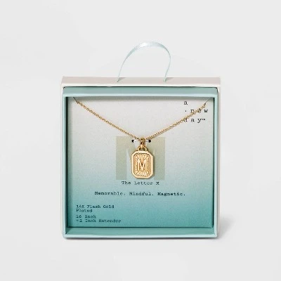 New 🤩 Silver Plated Initial Tag Pendant Necklace - A New Day™ Gold 👍 20 New 🤩 Silver Plated Initial Tag Pendant Necklace - A New Day™ Gold 👍 - Image 18