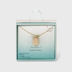 New 🤩 Silver Plated Initial Tag Pendant Necklace - A New Day™ Gold 👍 62 New 🤩 Silver Plated Initial Tag Pendant Necklace - A New Day™ Gold 👍 -Outlet New Day Wear Store unnamed file 3006