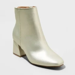 Promo 🌟 Women's Adele Block Heeled Ankle Boots - A New Day™ Gold 🎁 -Outlet New Day Wear Store unnamed file 304