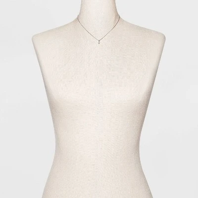 Top 10 🛒 Silver Plated Cubic Zirconia Initial Chain Pendant Necklace and Earring Set - A New Day™ 💯 5 Top 10 🛒 Silver Plated Cubic Zirconia Initial Chain Pendant Necklace and Earring Set - A New Day™ 💯 - Image 3