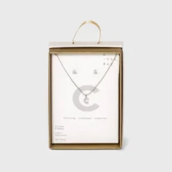 Top 10 🛒 Silver Plated Cubic Zirconia Initial Chain Pendant Necklace and Earring Set - A New Day™ 💯 38 Top 10 🛒 Silver Plated Cubic Zirconia Initial Chain Pendant Necklace and Earring Set - A New Day™ 💯 -Outlet New Day Wear Store unnamed file 3045