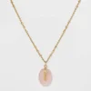 Buy ⭐ Silver Plated Rose Quartz Pendant Necklace - A New Day™ Gold 😍 -Outlet New Day Wear Store unnamed file 3077