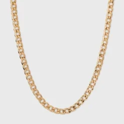 Best Sale ❤️ Thin Curb Chain Necklace - A New Day™ Gold ✨ -Outlet New Day Wear Store unnamed file 3121