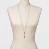 Best Pirce 😉 Long Teardrops Pendant Necklace - A New Day™ Gold ⌛