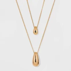 Best Pirce 😉 Long Teardrops Pendant Necklace - A New Day™ Gold ⌛ -Outlet New Day Wear Store unnamed file 3127