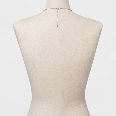 Cheapest ๐ Solid Rectangle Statement Necklace - A New Day™ Gold ๐ 4 Cheapest ๐ Solid Rectangle Statement Necklace - A New Day™ Gold ๐ - Image 2