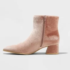 Discount ❤️ Women's Delilah Heeled Ankle 🎁 Boots - A New Day™ Blush 🔔