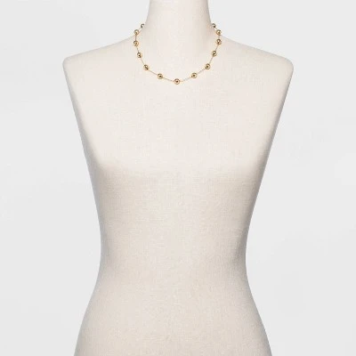 Cheapest 👍 Brass Beaded Necklace - A New Day™ Gold ⭐ 3 Cheapest 👍 Brass Beaded Necklace - A New Day™ Gold ⭐