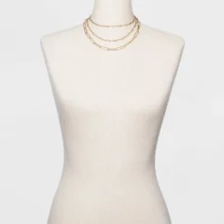 Discount โ 3 Row Paperclip Chain Necklace - A New Dayโข Silver โ๏ธ