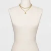 Flash Sale 🧨 3 Row Chunky Chain Necklace - A New Day™ Gold 🎉