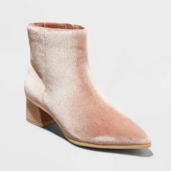 Discount ❤️ Women's Delilah Heeled Ankle 🎁 Boots - A New Day™ Blush 🔔 -Outlet New Day Wear Store unnamed file 321