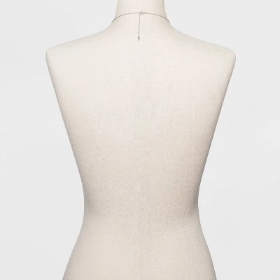 Outlet ๐ฏ Silver Plated Paperlink Chain and Pierced Cubic Zirconia Necklace Set - A New Day™ Silver โ๏ธ 4 Outlet ๐ฏ Silver Plated Paperlink Chain and Pierced Cubic Zirconia Necklace Set - A New Day™ Silver โ๏ธ - Image 2