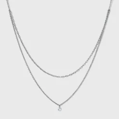 Outlet ๐ฏ Silver Plated Paperlink Chain and Pierced Cubic Zirconia Necklace Set - A New Day™ Silver โ๏ธ 7 Outlet ๐ฏ Silver Plated Paperlink Chain and Pierced Cubic Zirconia Necklace Set - A New Day™ Silver โ๏ธ -Outlet New Day Wear Store unnamed file 3211