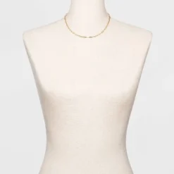 Wholesale 🎉 Paper Clip Chain Short Necklace - A New Day™ Gold 🌟