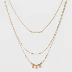 Cheap ✔️ Three Rows Seed Bead and Hanging Coins Layered Necklace - A New Day™ Gold ✔️ 7 Cheap ✔️ Three Rows Seed Bead and Hanging Coins Layered Necklace - A New Day™ Gold ✔️ -Outlet New Day Wear Store unnamed file 3239