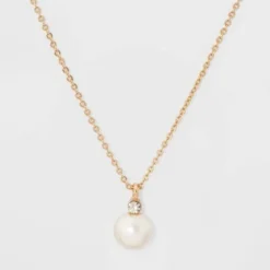 Coupon 👏 Glass Necklace - A New Day™ Pearl 😍 -Outlet New Day Wear Store unnamed file 3248