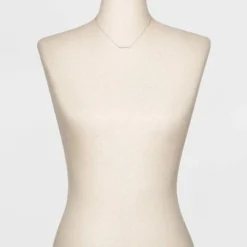 Best deal ✔️ Sterling Silver Bezel Cubic Zirconia Bar Chain Necklace - A New Day™ Silver/Clear ✨