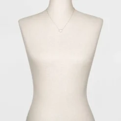 Top 10 💯 Sterling Silver Pave Cubic Zirconia Circle Chain Necklace - A New Day™ Silver/Clear ⌛