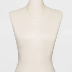 Top 10 ✨ Gold Over Sterling Silver Box Chain Necklace - A New Day™ Gold ✔️