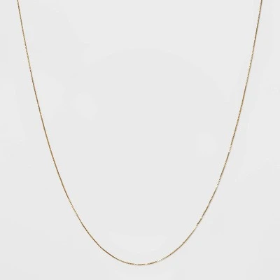 Top 10 ✨ Gold Over Sterling Silver Box Chain Necklace - A New Day™ Gold ✔️ 4 Top 10 ✨ Gold Over Sterling Silver Box Chain Necklace - A New Day™ Gold ✔️ - Image 2