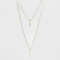 Buy 😍 Short and Long Layered Pendant Necklace - A New Day™ Gold ✔️ -Outlet New Day Wear Store unnamed file 3266