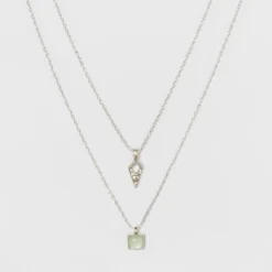 Promo ❤️ Short Necklace - A New Day™ Silver ⌛ -Outlet New Day Wear Store unnamed file 3275