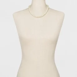Best Sale 😍 Short Pearl Necklace - A New Day™ Silver ⌛