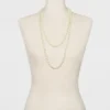 Deals 🎉 Long Faux Pearl Necklace - A New Day™ Silver/White 👍 -Outlet New Day Wear Store unnamed file 3281