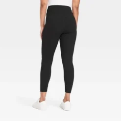 Deals ❤️ Women's Crossover V-Waistband Leggings - A New Day™ Black 🧨